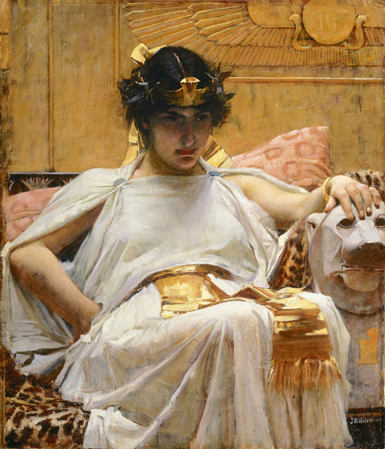 Cléopâtre, huile sur toile de J.W. Waterhouse, 1888