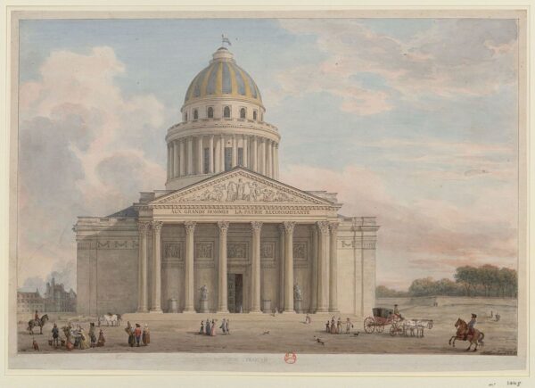 Le Panthéon de Paris en 1794-1795, par Jean-Baptiste Hilair